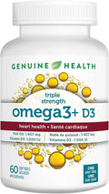 GENUINE HEALTH Triple Strength D3 Omega3 60 CT