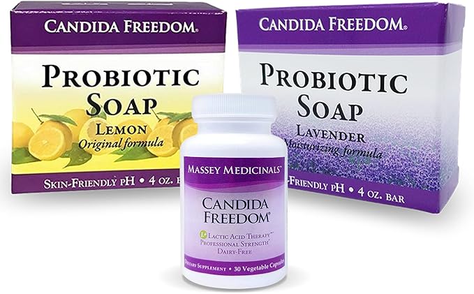 Massey Medicinals Probiotic Balance &amp Restore Formula - Natural Probiotic Soap Lemon and Lavander Body Soap
