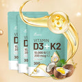 Vitamin D3 10000 iu Plus K2 (MK-7) 200 mcg 300 Coconut Oil Softgels| 2 in 1 VIT D &amp K Complex | Supports Calcium Absorption Bone Immune &amp Heart Health – Easy to Swallow (900 Softgels /3 Ba