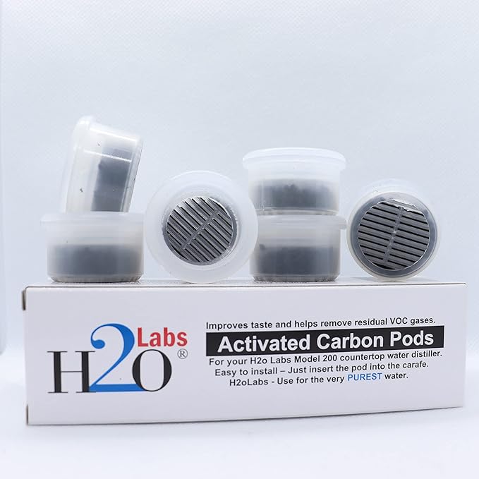Activated Carbon Pods for H2o Labs Model 200 Water Distiller