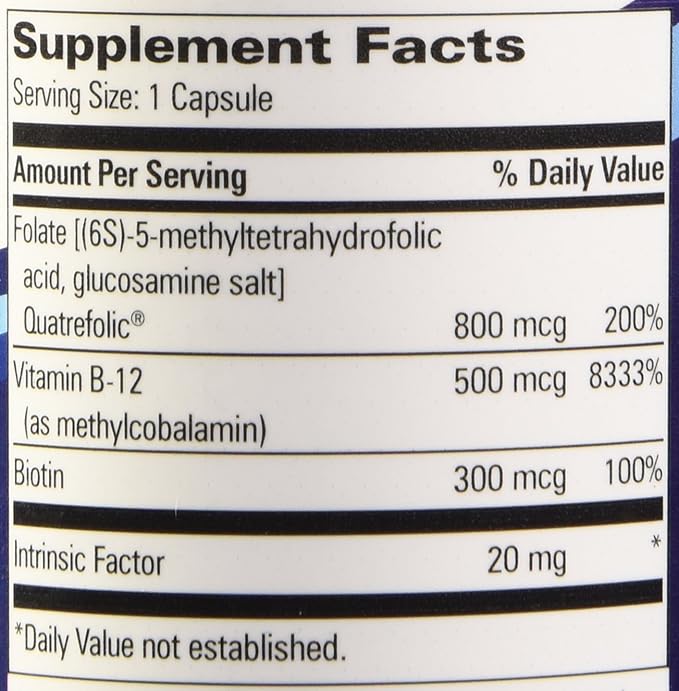 Progressive Labs B-12 Intrinsic Factor Supplement 60 Count