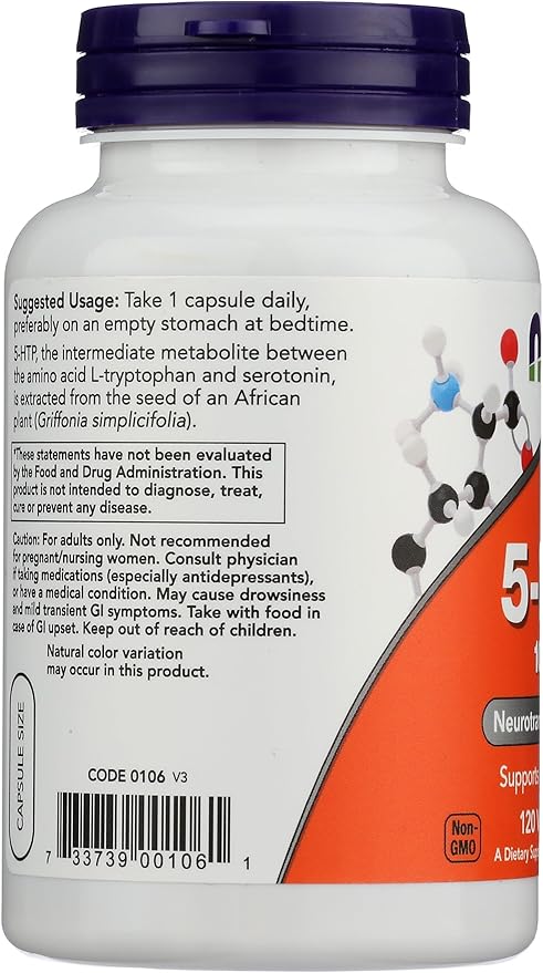 Now Foods 5-HTP 100 MG 120 CT
