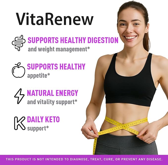 (5 Pack) VitaRenew Gummies - Original VitaRenew Advanced 1050MG Formula - Maximum Strength Supplement Gummy Official Formula Vita Renew All Natural Overall Wellness Support 300 Gummies for 5 Months