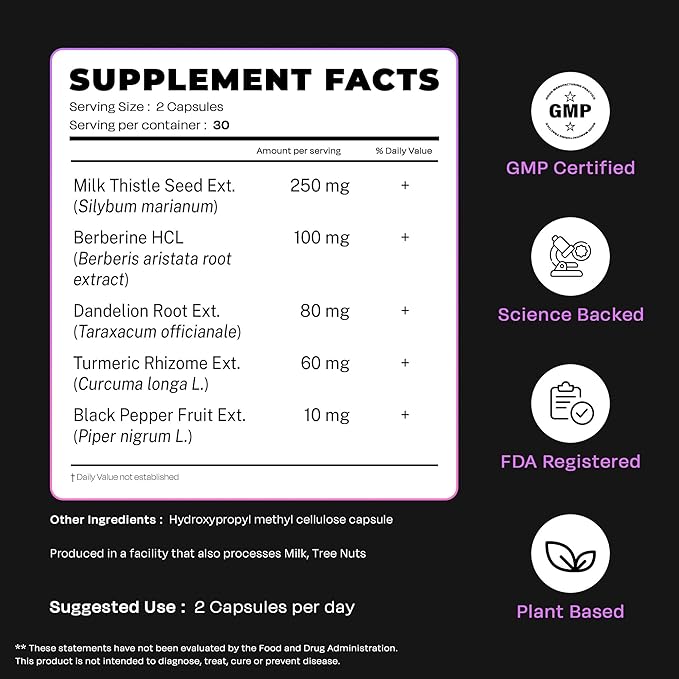 Auric Milk Thistle ++ 180 Capsules | Elite Formula | Daily Wellness Support | Veg Capsules | Gluten-Free | Additive-Free | Plant-Based| 500 mg Actives per Serve