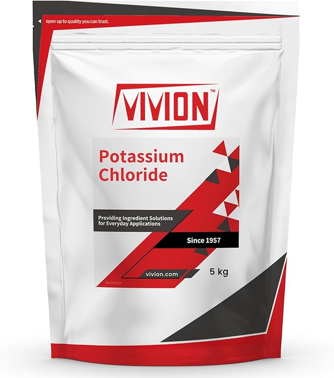 Potassium Chloride 5000 Grams - Food Grade USP Granular KCL - Tablet Capsule Supplement Excipient - Electrolyte Mineral Vitamin Ingredient - Salt Substitute for Low Sodium Seasoning - 5 kg (11 lb)