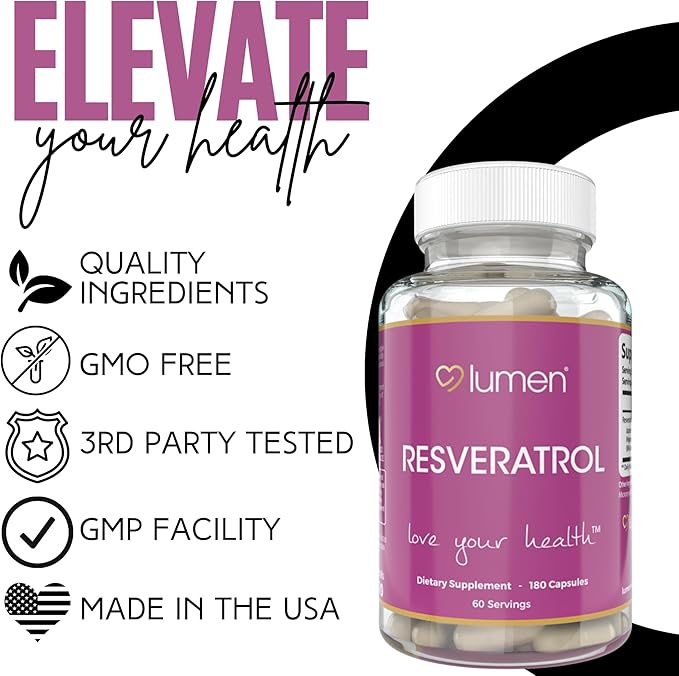 Lumen Naturals RESVERATROL Parent (180 Count (Pack of 1))