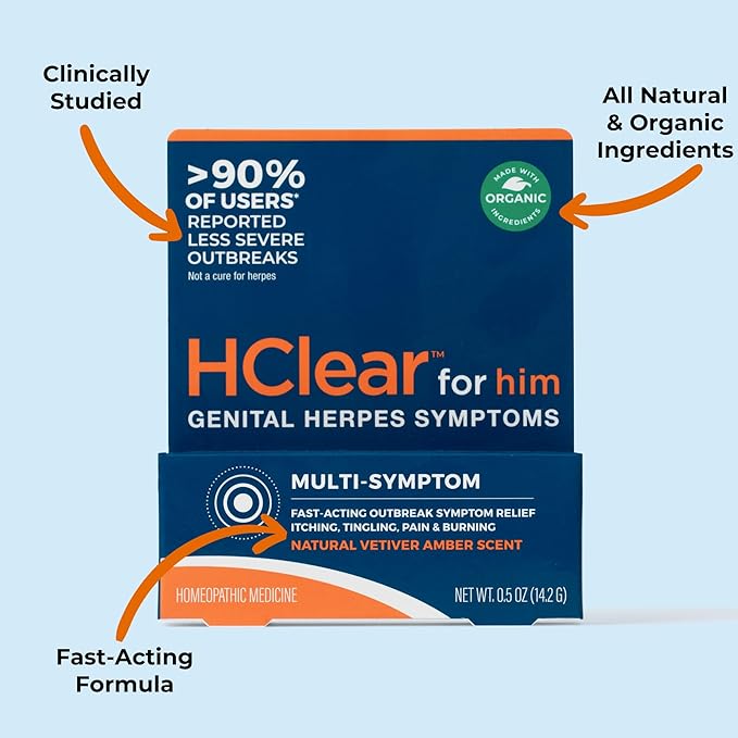 FemiClear Trio HClear for him Topical Ointment Ultra-Gentle Feminine Wash HerpEase with L-Lysine 3000mg Essentials for Vaginal Health