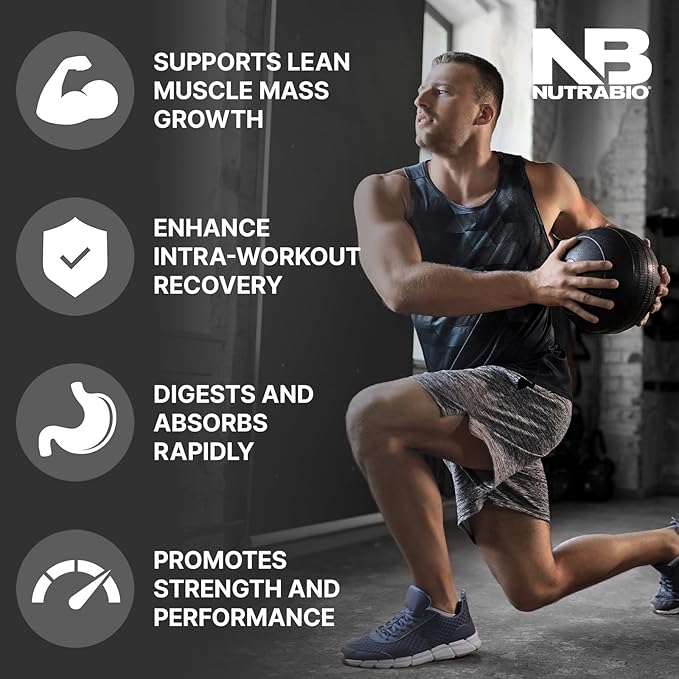 NutraBio Intra Blast Bcaa Powder Amino Acid Supplement Electrolyte &amp Hydration Blend Intra Pre Workout &amp Muscle Recovery 20g Eaa Amino Acids Powder 5g Glutamine- Orange Mango 30 Serving