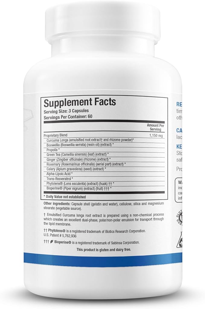 Biotics Research Intenzyme Forte™ Proteolytic Enzymes for Protein Digestion Immune &amp Circulatory Support + KappArest™ Turmeric &amp Boswellia Antioxidant Joint Support – 100 Tabs + 180 Caps