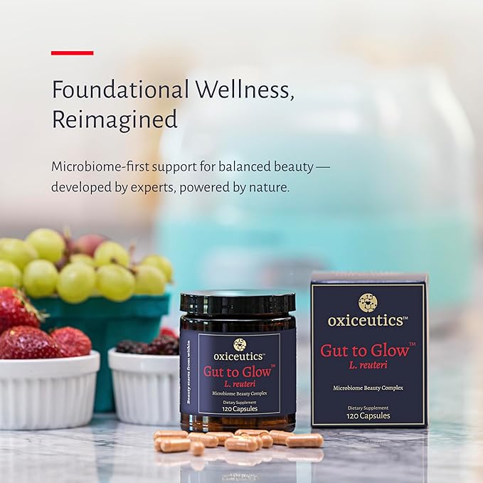 Gut to Glow – L. reuteri Probiotic + Marine Collagen &amp Hyaluronic Acid – Formulated with Dr. William Davis