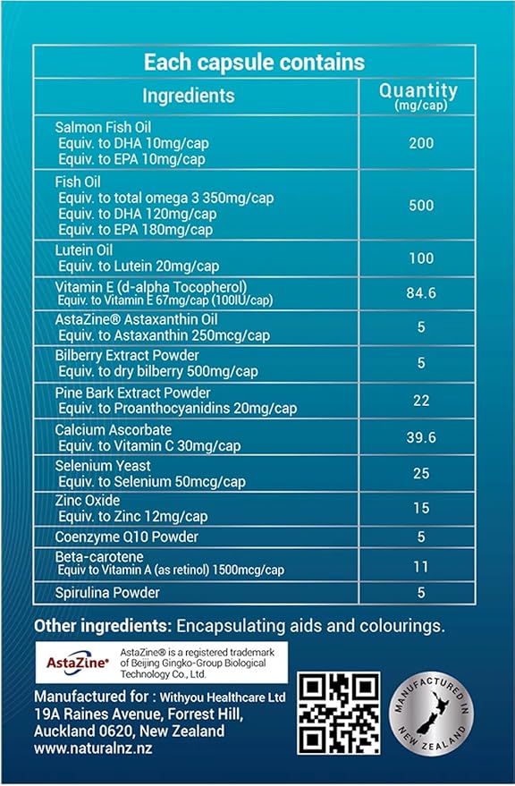 Premium Salmon rTG Omega3 1-A-Day 60 Softgels (1)