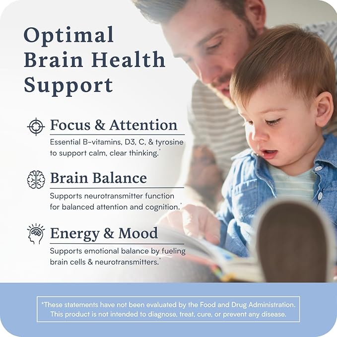 Accentrate Neuro Gummy for Kids | Supports Attention &amp Mood | Folinic Acid &amp Methylfolate | Complete Vitamin B Complex with SpectraFolate™ | MTHFR Supplement | No Artificial Ingredients | 30 G