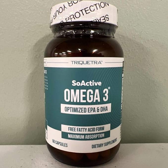 SoActive® Omega 3 EPA &amp DHA | Free Fatty Acid Form Omega 3 | Near Perfect Absorption – Up to 95% Absorption Rate | Bloodstream Ready EPA &amp DHA – More Effective Than Fish Oil &amp Krill Oil (6