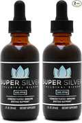 Super Silver 500 PPM Colloidal Silver - 2 Ounce Bottle with Dropper - 2 Pack