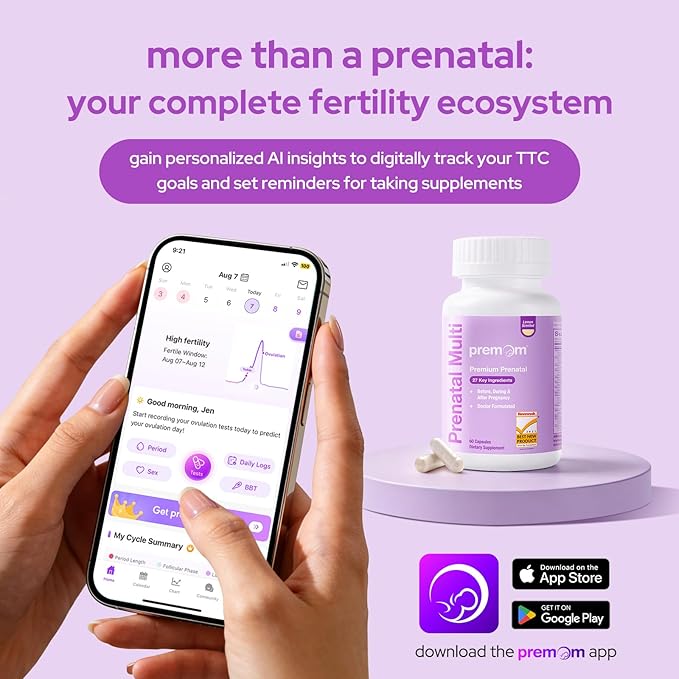 Premom Prenatal Vitamins for Women 27-in-1 Womens Prenatal Multivitamin &amp Mineral Supplement Pregnancy Essentials 680mcg 5-MTHF Methylfolate 225mg Choline &amp Iron 60 Veggie Capsules Lemo