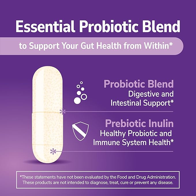 21st Century Acidophilus Probiotic Blend Capsules (300 Count) Daily Probiotic Supplement with Lactobacillus Acidophilus Supports Digestive Health &amp Immune System Non-GMO Gluten-Free