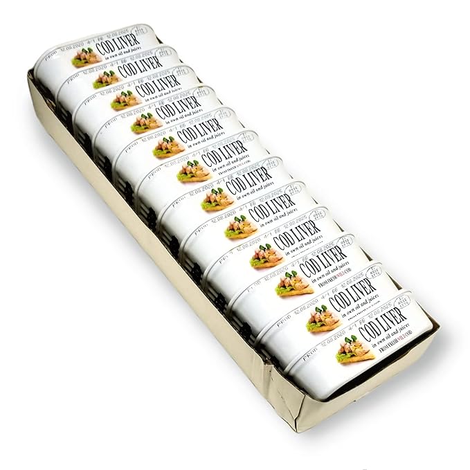 Belveder Wild Cod Liver 120g Can From Iceland (6 - PACK)
