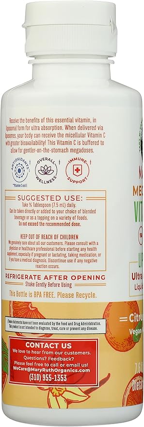 Mary Ruth's Megadose Liposomal Vitamin C 7.6 FZ