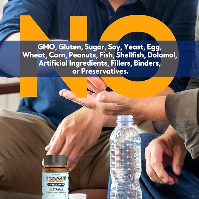 Probiotics for Women &amp Men 120 Billion CFU with 36 Probiotic Strains for Digestive Health and Gut Health Delayed Release Capsules Stomach Acid Resistant No Need for Refrigeration 30 Capsules