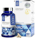 NAD+ Supplement 1000 mg High Absorption – Supports Energy Cellular Health Brain Function and Healthy Aging – Pure NAD Formula with 60 Capsules