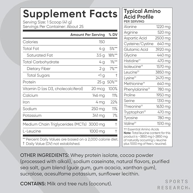 Sports Research Creatine Monohydrate (100 Servings) Hydrate Electrolytes Variety Packets (16 Count) and Dutch Chocolate Whey Protein Isolate (25 Servings)