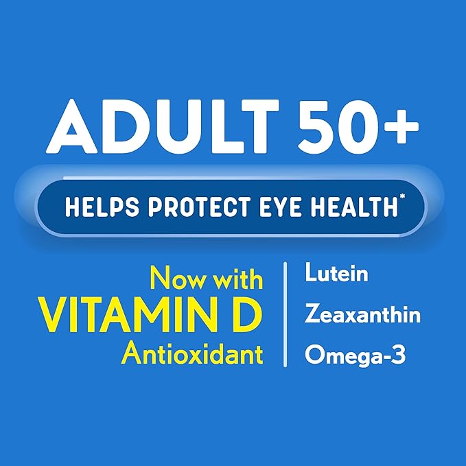 Ocuvite 50+ Eye Vitamin &amp Mineral Supplement Multivitamin for Vision &amp Ocular Health with Omega-3 Zinc Vitamins C &amp E Lutein &amp Zeaxanthin Zinc Supplements for Women and Men 90 So