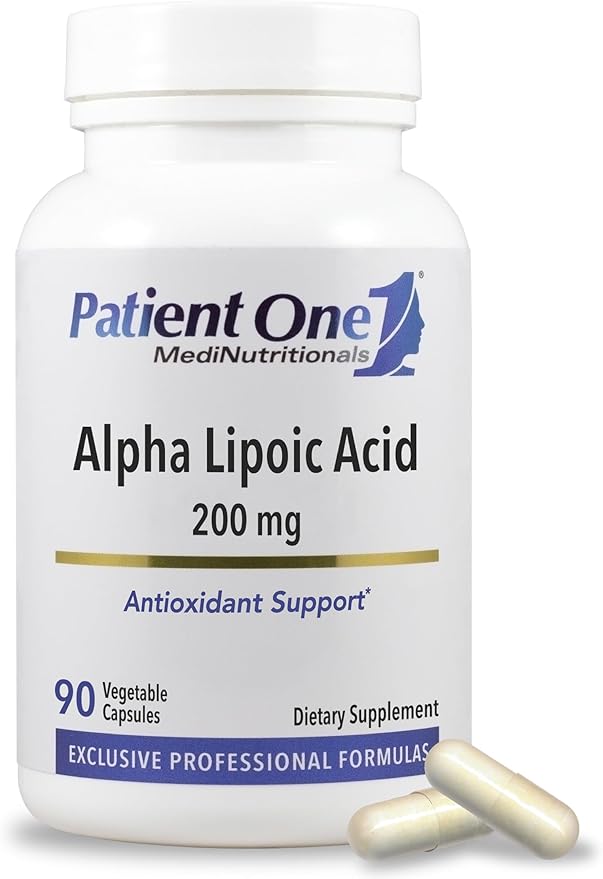 Patient One Alpha Lipoic Acid (ALA) 200 mg | Antioxidant Supplement to Support Nerve and Liver Health* | 90 Capsules