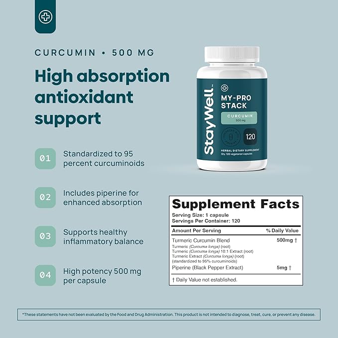 Stay-Well Naturals Spike Protein Supplement | Nattokinase 2000 FU 100mg Bromelain 500mg Curcumin 500 mg 60 Day Supply | Full Protocol of Nattokinase Bromelain Curcumin (3 Bottle Set)