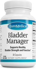 EuroMedica Bladder Manager - Bladder Support Supplement - Dietary Supplement with Angelica Leaf Extract - Vegan Capsules to Aid Urinary Tract Function &amp Health - 30 Capsules