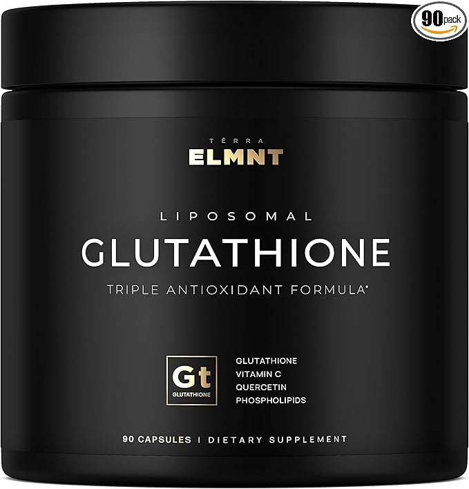 2150mg Super Liposomal Glutathione Supplement w. Vitamin C Quercetin &amp Pure L Glutathione 2000mg Triple Action Formula Glutathione Liposomal Supplement w. Phospholipid Layer - 90 Pills Non-GMO