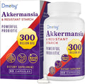 Akkermansia Supplement - 300 Billion AFU Akkermansia Muciniphila Akkermansia Probiotic for Women &amp Men for Boost  Digestive Gut Immunity Enhances Gut Lining Function &amp Intestinal Walls