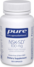 Pure Encapsulations NSK-SD - 100 mg Nattokinase - for Normal Blood Circulation - Supports Fibrinolytic Activity* - Gluten Free &amp Non-GMO - 120 Capsules