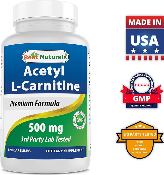 Best Naturals Alpha Lipoic Acid 300 mg &amp Acetyl L-Carnitine 500 Mg