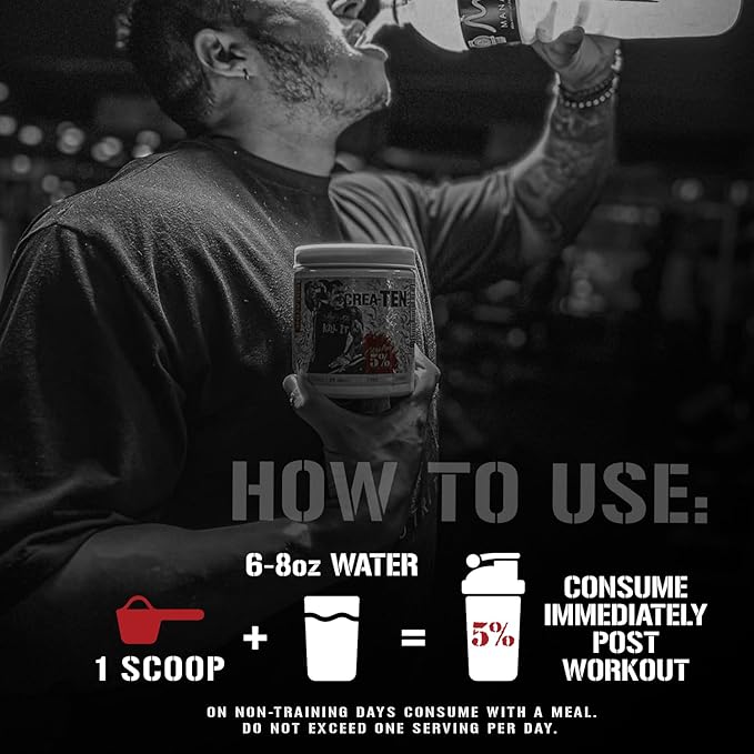 5% Nutrition CreaTEN Creatine Complex + Accelerators | Flavored Creatine Powder for Muscle Gain | Max Power Strength Endurance &amp Recovery (Fruit Punch)
