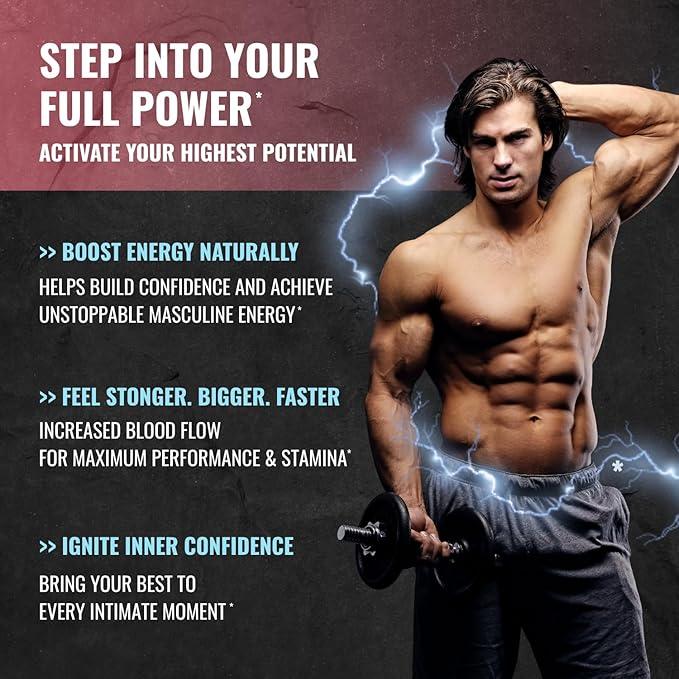 Male Perform - Male Enhancing Supplement for Energy Stamina Performance &amp Vitality Pills for Men with L-Arginine and Tribulus - Boost Muscle Growth Size Strength and Endurance 60 Tablets