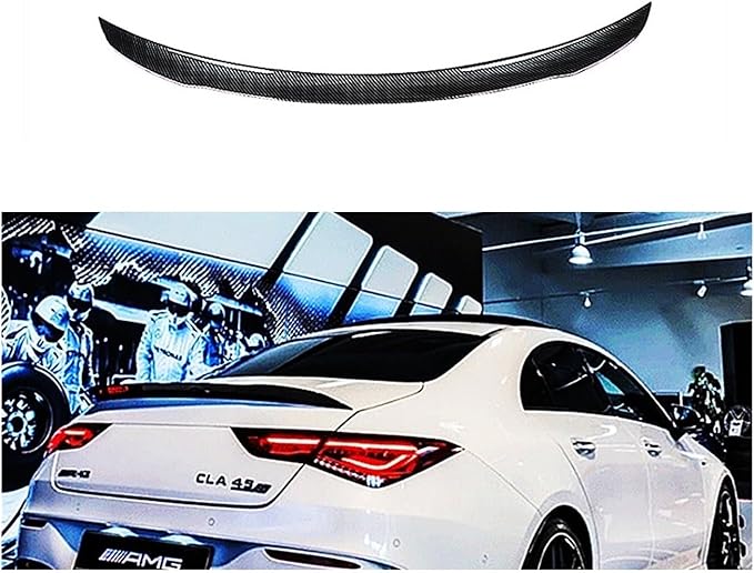 Cars Trunk Wing Spoiler Compatible for Benz CLA Class W118 CLA250 CLA200 CLA220 2019-2020(White)