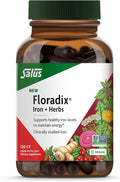 Floradix Iron + Herbs - Iron Supplement for Healthy Energy Support* - Supports Red Blood Cell Formation - Vegan Non-GMO Gluten-Free Soy-Free - 120 Liquid Phyto-Caps