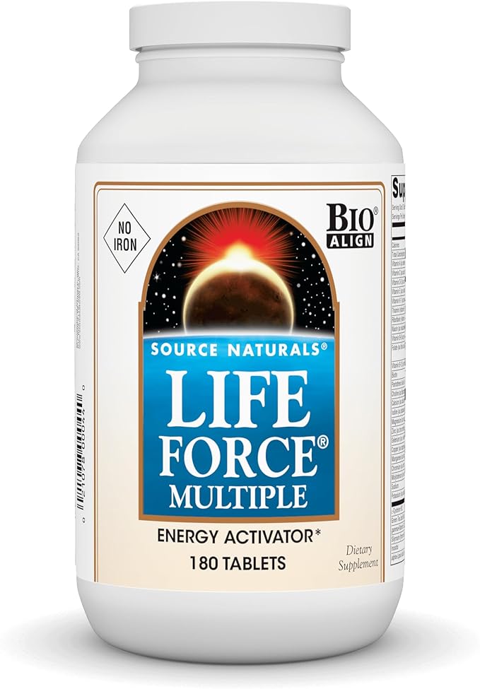 Source Naturals Life Force Multiple No Iron Enegry Activator* - 180 Tablets