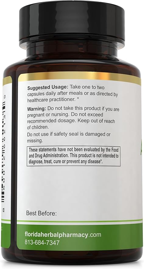 Florida Herbal Pharmacy Avocado Fruit Extract Supplement Capsules 10:1 (120 Capsules)