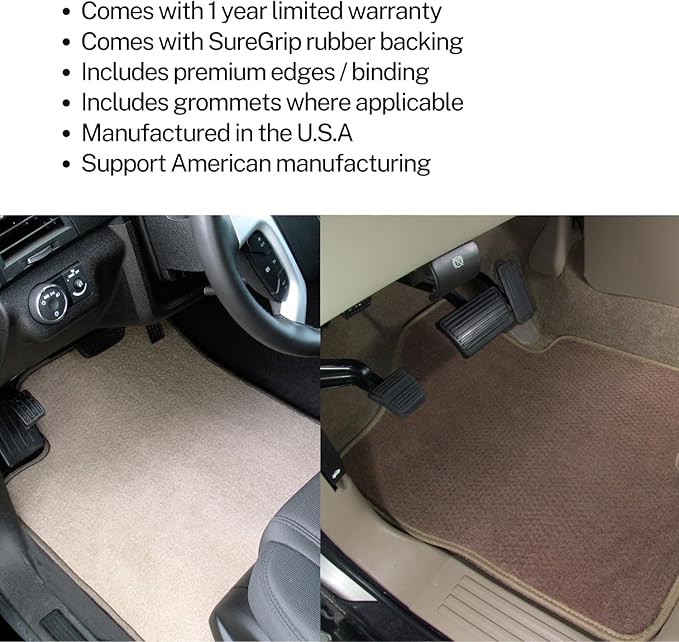 Custom Fit Front &amp Rear Carpet Floor Mats Black Compatible with Mercedes-Benz CLA250 2019 2018 2017 2016 2015 2014 * 4 Piece