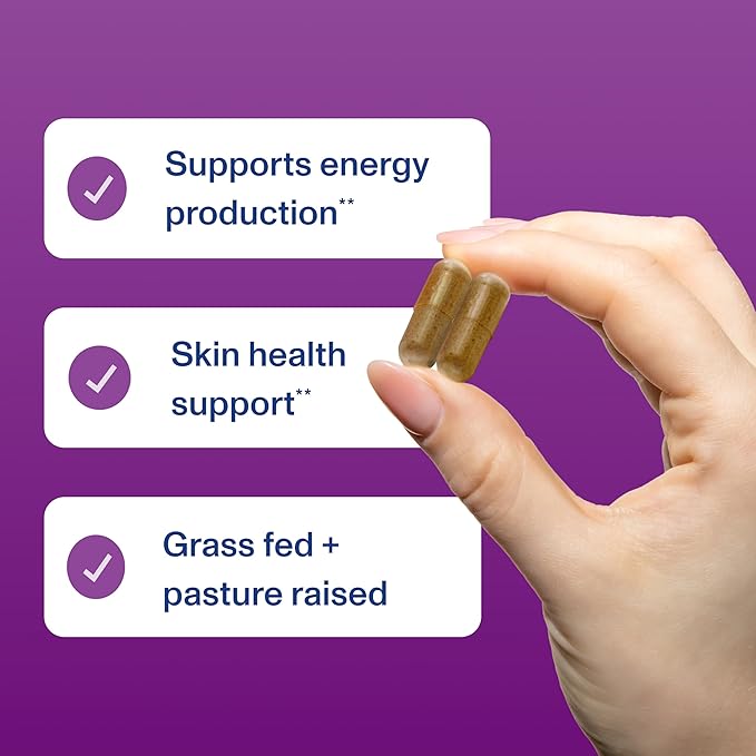 Vital Proteins Grass Fed Beef Liver Capsules Desiccated Liver Supplement 750mg Liver Pills 120 Count