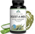 Optimal Health Systems Digest-A-Meal | Gut Health Enzyme &amp Probiotic | Bloating Acid Reflux &amp Indigestion Relief + Aloe Vera Leaf | Digestion Supplement | 90 Capsules