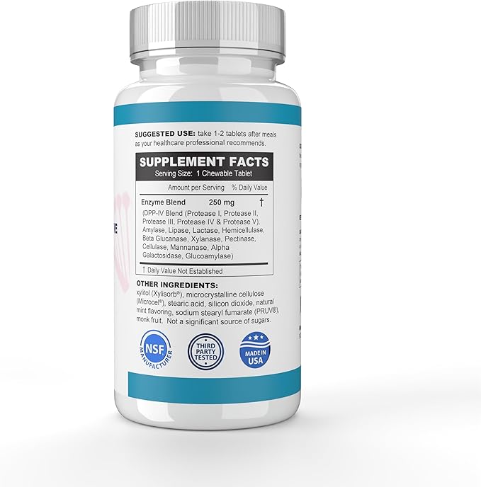 Methyl-Life® Chewable Digestive Enzymes – Broad-Spectrum Plant-Based Enzyme Blend for Balanced Digestion &amp Nutrient Breakdown – Vegan Non-GMO Gluten-Free – Natural Mint-Flavored Tablets | 90 Cou