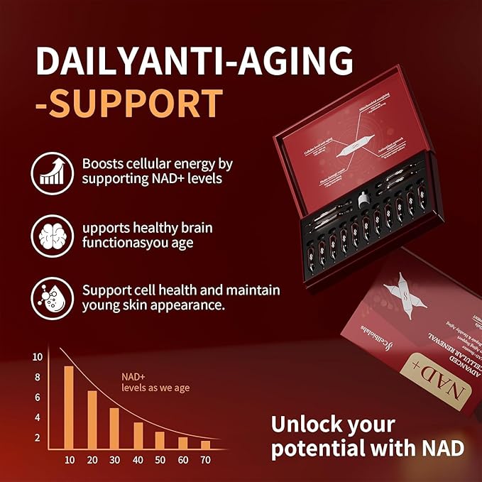 NAD Liquid Supplement 1200mg – Advanced Cellular Energy &amp Renewal Support – Fast-Absorbing NAD Formula for Focus Vitality &amp Daily Wellness – Clean Natural Flavor 15 Servings
