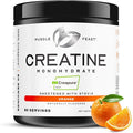 Muscle Feast Creapure Creatine Monohydrate Powder Vegan Keto Friendly Gluten-Free Easy to Mix Muscle Recovery Supplement Trusted Creatine for Muscle Growth Flavored Creatine Natural Orange 300g