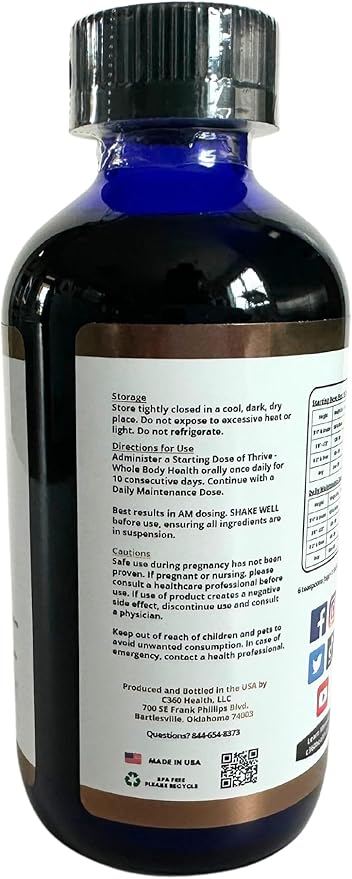 Thrive Whole Body Health (1) 8 oz Carbon 60 C60 C 60 Saturation Level of at Least 0.08 mg/ml