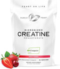 Muscle Feast Creapure - Micronized Creatine Monohydrate Powder | Premium Pre-Workout or Post-Workout | Flavored Creatine for Women &amp Men | Easy to Mix Gluten-Free Safe and Pure (Fruit Punch 25