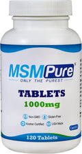 KALA HEALTH MSMPure MSM Tablets – 1000 mg US-Made MSM per Tablet for Joint Health Skin Appearance Hair &amp Nail Support – Coated for Easy Swallowing Tasteless – 120 Count