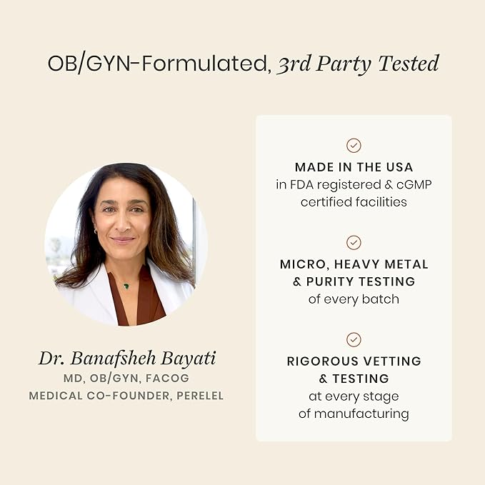Perelel Mom Multi Support Pack Postnatal Vitamins for Women with Omega 3 Dha Iron Collagen &amp Vitamin B12 to Support Postpartum Health Soy &amp Gluten Free Non GMO 30 Daily Pill Packs