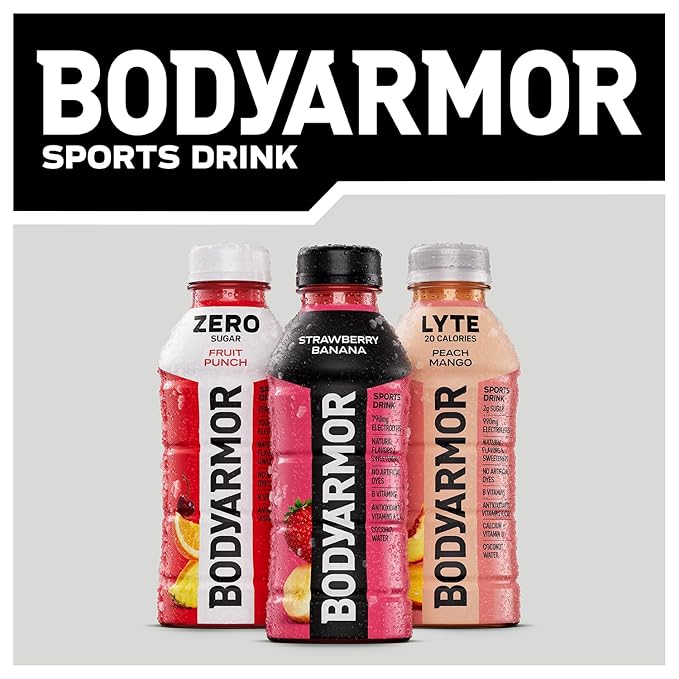 BODYARMOR Sports Drink Blackout Berry Electrolyte Drink Hydration 28 Fl Oz Bottles (15 Pack) Flavored Coconut Water with B Vitamins &amp Antioxidants